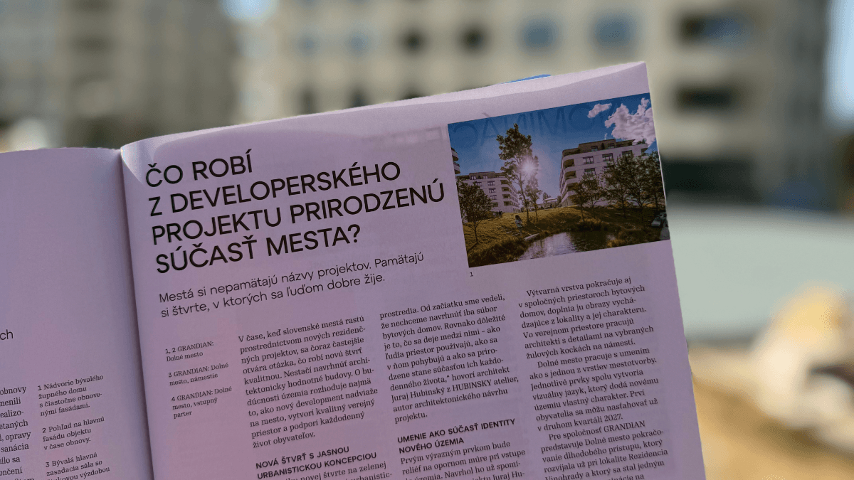 Dolné mesto v magazíne ASB
